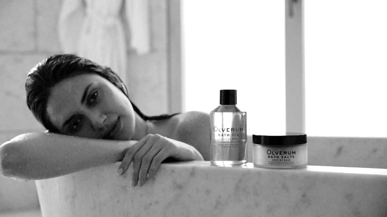Olverum essential oil bath